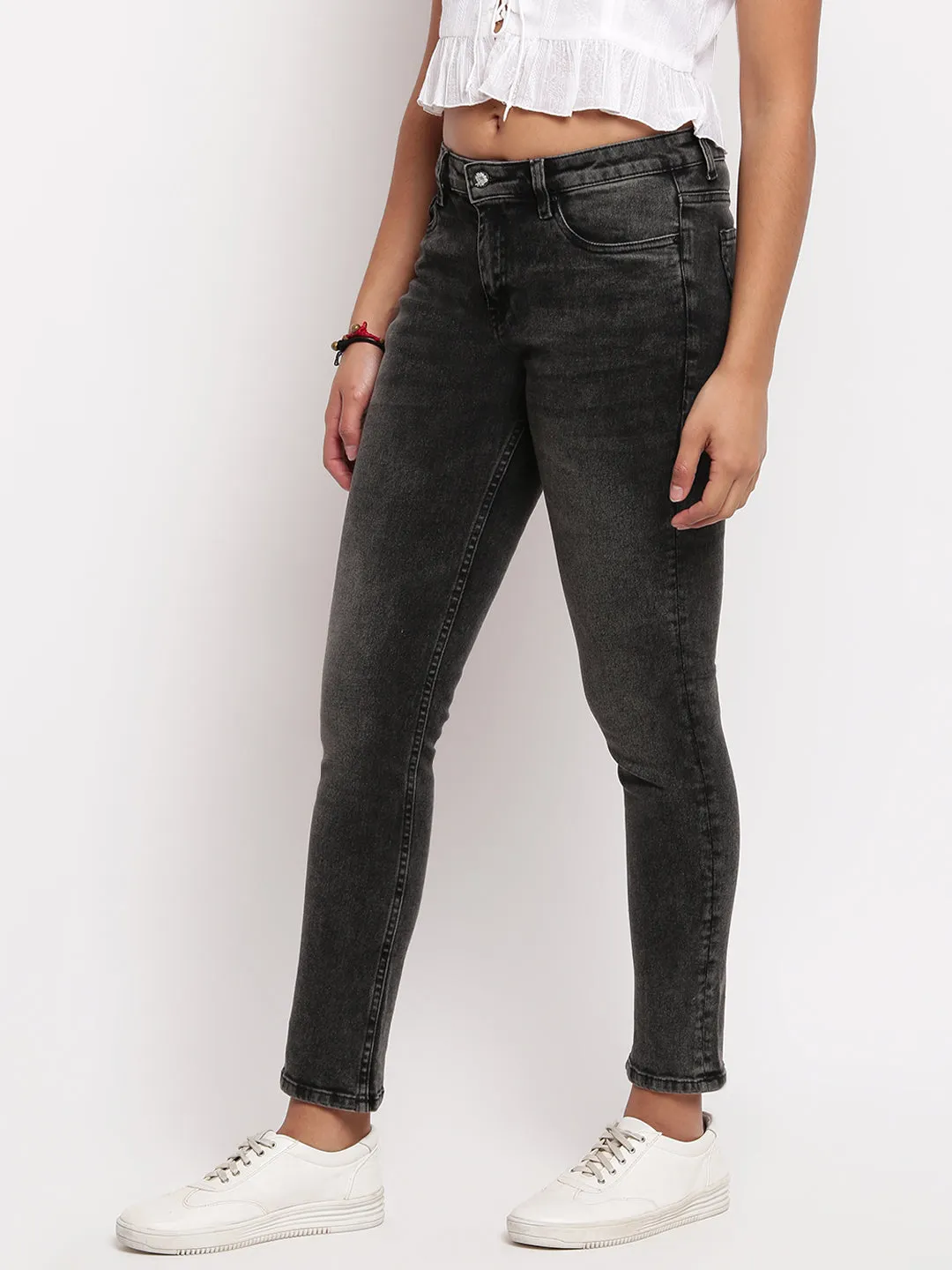 Women Black Slim Fit Denim Jeans