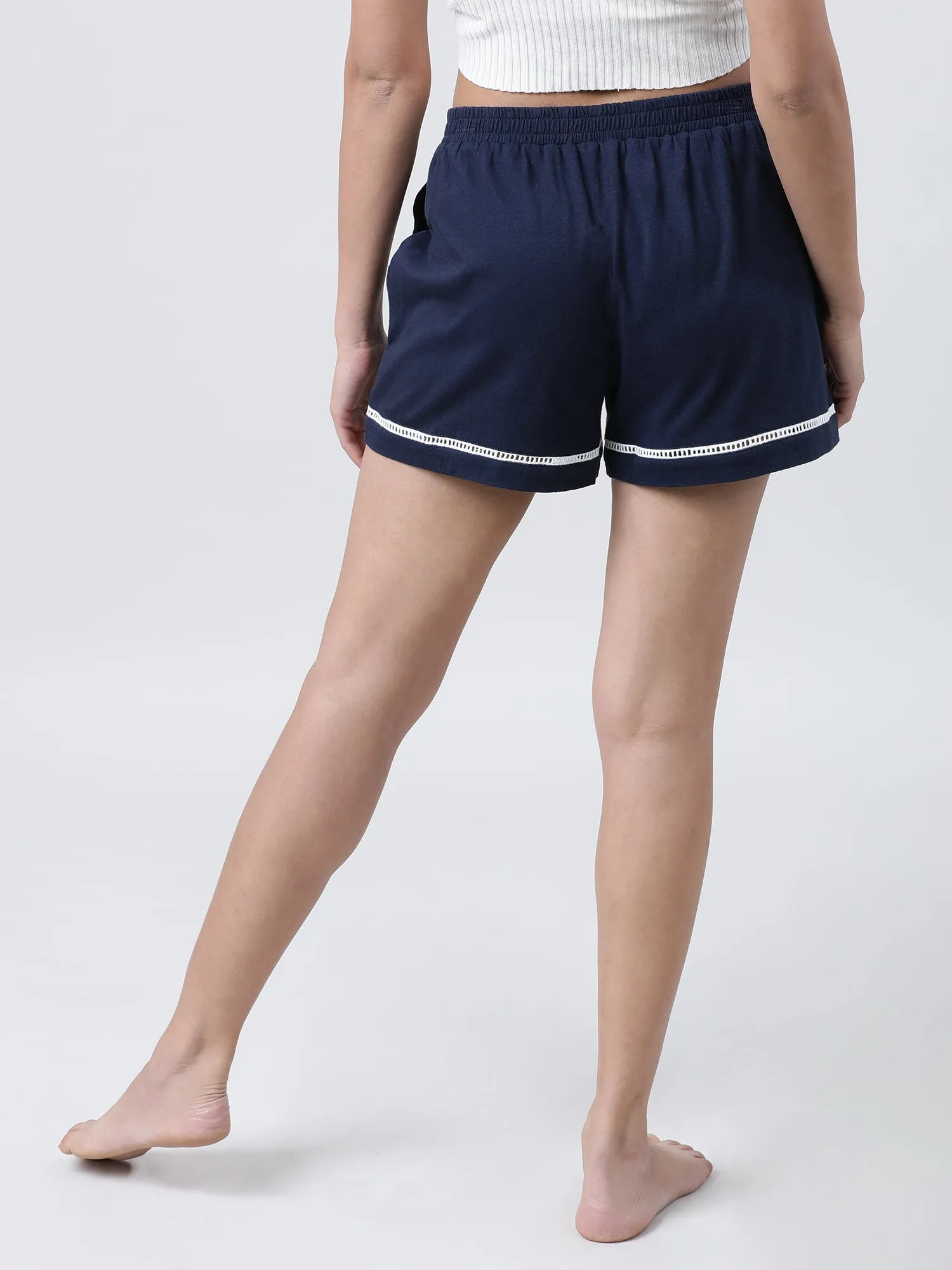 Women Blue Lounge Shorts