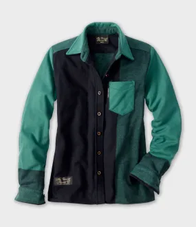 Womens Classic Evergreen Flannel Shacket